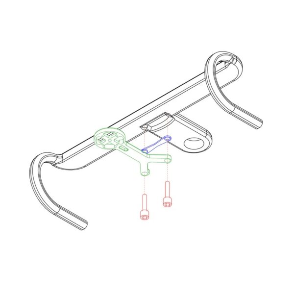 Underbar Mount for Cannondale Knot & Save Systems－キャノンデールKNOT/SAVE専用サイクルコンピューターマウント（Garmin）