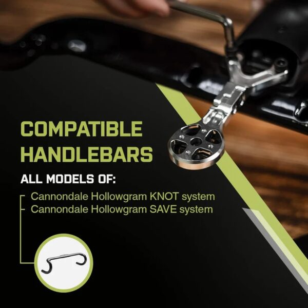 Underbar Mount for Cannondale Knot & Save Systems－キャノンデールKNOT/SAVE専用サイクルコンピューターマウント（Garmin）